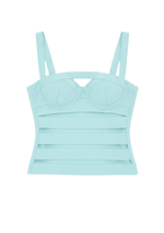 SNEAK BANDAGE TOP IN ICE