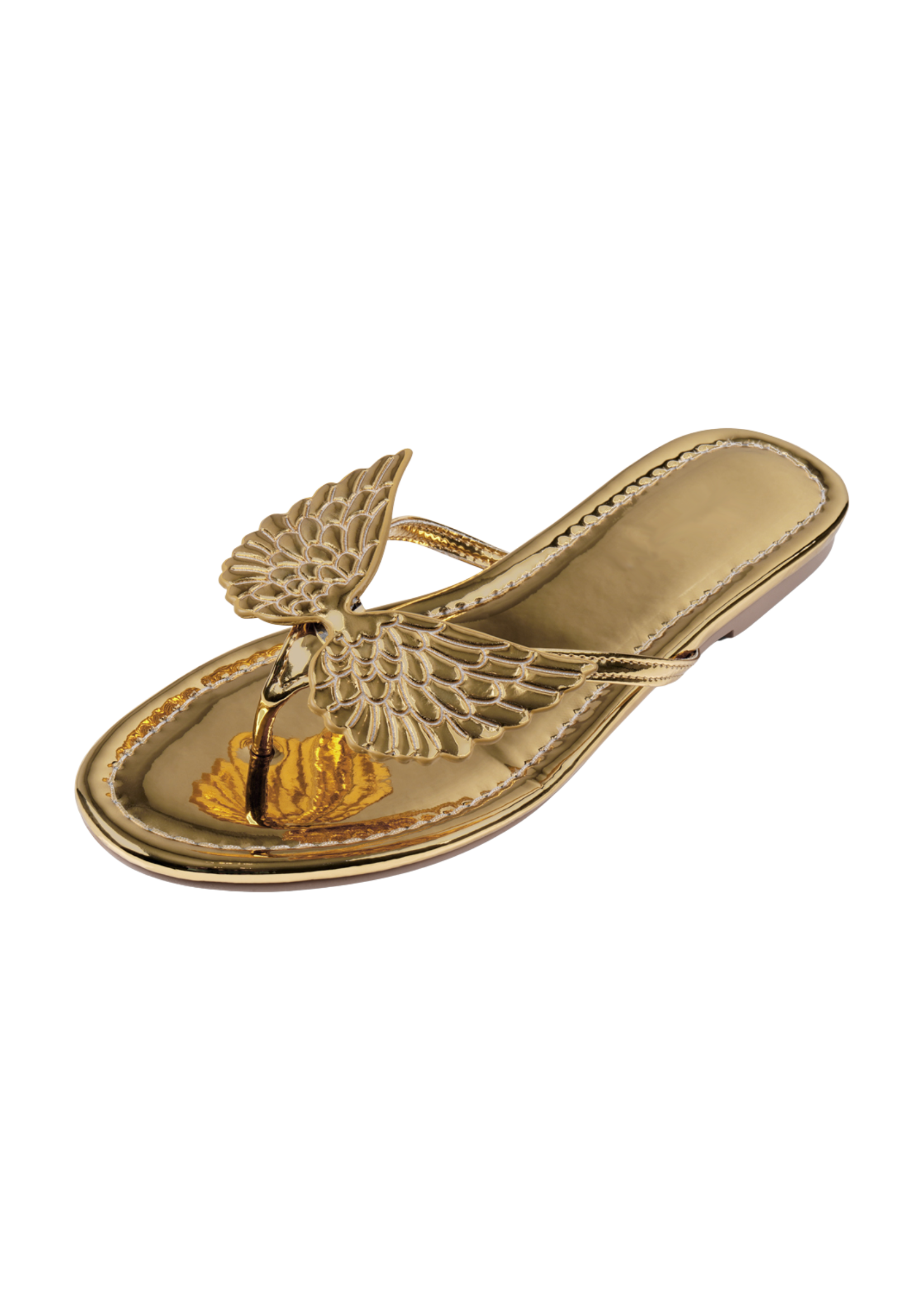 WINGS FLIPFLOP IN GOLD