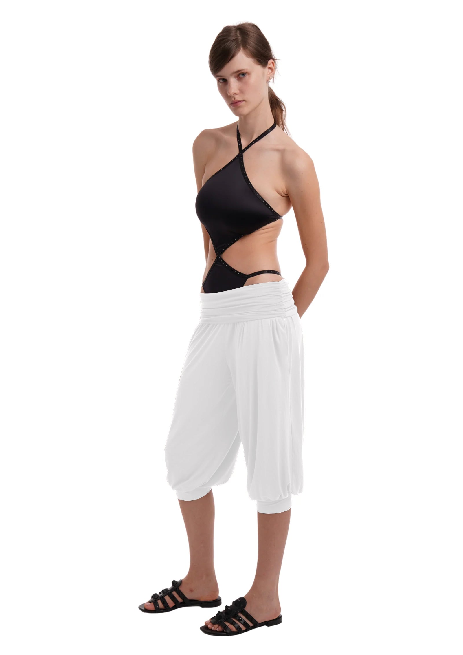 CHARLI CAPRIS IN WHITE