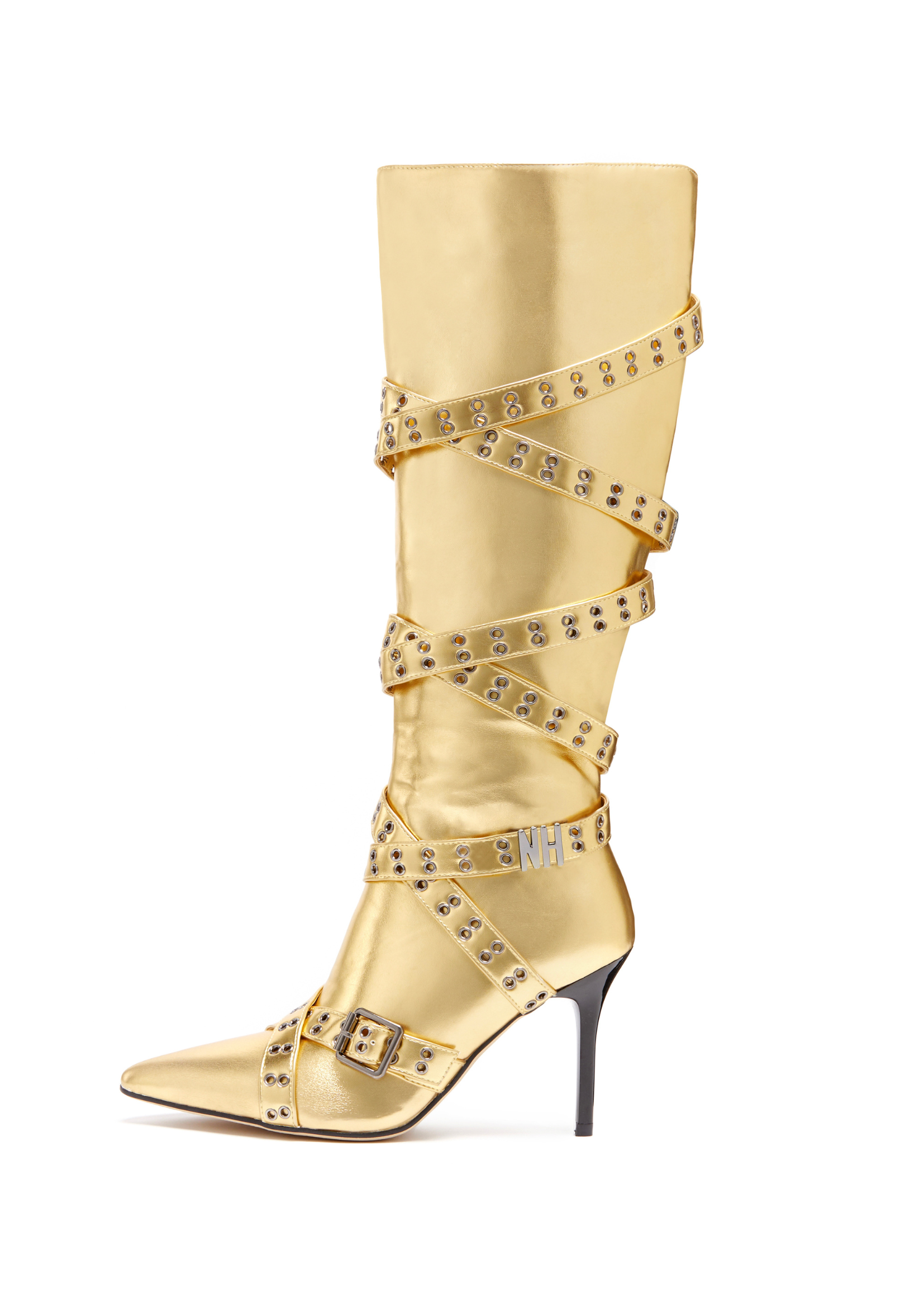 Nii HAi BOOTS IN METALLIC GOLD